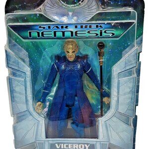 Star Trek Nemesis Viceroy w/ Staff 7" Action Figure Toy 2002 Art Asylum